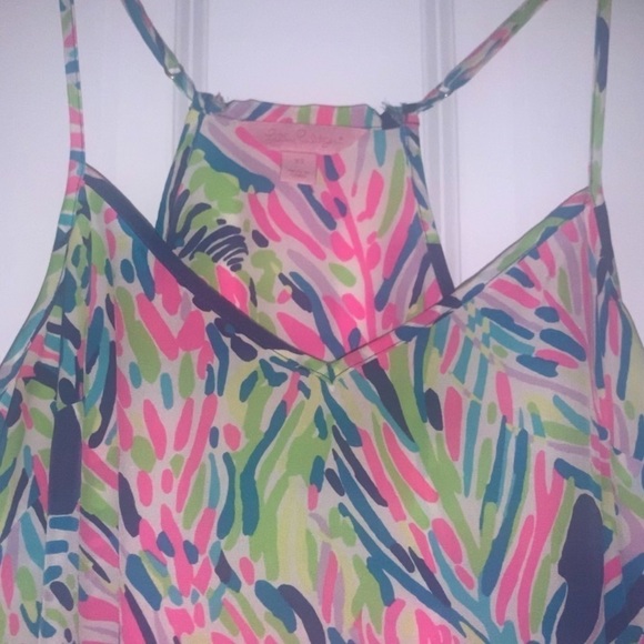 Lilly Pulitzer Indigo Palm Readers‎ Dusk Tank XS - Picture 3 of 4